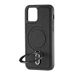 Чохол Jinduka Leather Ringo iPhone 12 Black - мініатюра 4