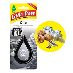 Ароматизатор повітря Little Trees Clip Чорний лід (9748.7) - мініатюра 2