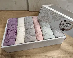 Набір кухонних турецьких рушників із 6 штук Cestepe Vip Cotton Beril 30х50