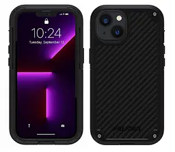 Протиударний чохол для iPhone 13/14 Pelican Shield Kevlar Black аналог OtterBox Defender з кліпсою - мініатюра 5