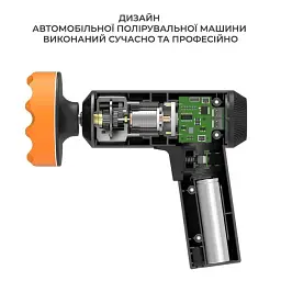 Ручна машина для полірування Lesko LY-02 для авто акумуляторна для полірування чищення машини 3 диска USB - мініатюра 2