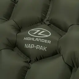 Килимок надувний Highlander Nap-Pak Inflatable Sleeping Mat 5 cm Olive (AIR071) - мініатюра 7
