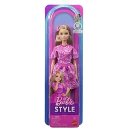 Лялька Barbie Модниця у рожевій сукні з візерунком пейслі (JJN62) - мініатюра 7