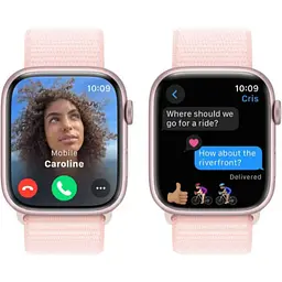 Смарт годинник Apple Watch Series 9 GPS 45mm Pink Aluminum Case w Light Pink S Loop (MR9J3) Рожевий - мініатюра 2