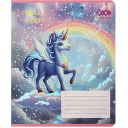 Упаковка зошитів ZiBi Kids Line Unicorn 12 аркушів в клітинку 25 шт. (ZB25.1752K) - мініатюра 4