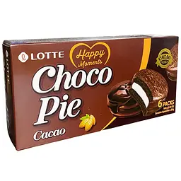 Печиво Тістечка Lotte Choco Pie Какао 6 шт. 166 г