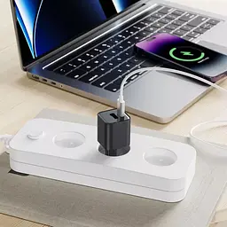 Мережевий зарядний пристрій Proove Silicone Power Plus 20W USB-C/USB-A Black (WCSP2011001) [130276] - мініатюра 5