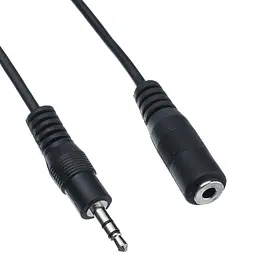 Кабель Piko 3.5 мм - 3.5 мм (M/F), 3 м, Black (1283126473920) - мініатюра 2
