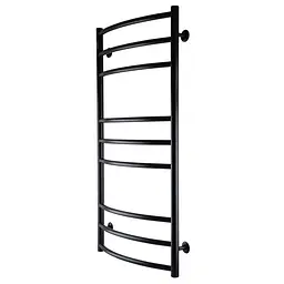 Рушникосушарка UNIO LDE W 1000-500-9 BLK Драбинка Дуга Еліт чорна (21552) - мініатюра 2
