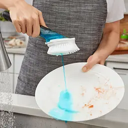 Щітка Oxo Good Grips з диспенсером, 33х11х10 см, чорний (1067529) - мініатюра 3