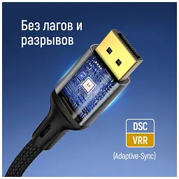 Кабель мультимедійний DisplayPort M to DisplayPort M 3.0m V2.1 16K black ColorWay (CW-CBDP092-BK) - мініатюра 2