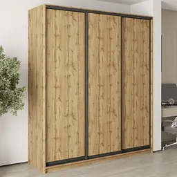 Шафа-купе тридверна MebelStar Стандарт BG 3ДСП 210x45x240 см Дуб тахо (MBS-8643)