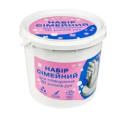 Набір сімейний для створення 3D зліпків рук Strateg 30913 Різнокольоровий shop (4823113890322)