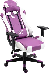 Геймерське дитяче крісло GT Racer біле з фіолетовим (X-5934-B Kids White/Violet) - мініатюра 6