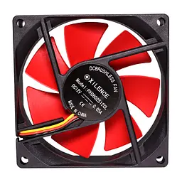 Вентилятор для корпуса 80mm Xilence XPF80.R black/red, Retail Box - мініатюра 5
