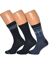 Чоловічі шкарпетки Authentic Cornette mix принт mix2 42-44 3 од - мініатюра 2