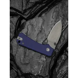 Ніж складаний кишеньковий Civivi Baby Banter Slip Joint (6 см) Nitro-V / G10 синій - мініатюра 10