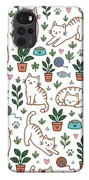 TPU чохол Demsky Cats pattern для Motorola Moto G22