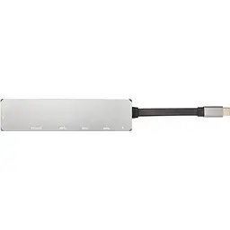 Концентратор PowerPlant USB 3.1 Type-C to USB Hub HDMI Card Reader (SD micro SD) (CA912094) - мініатюра 2