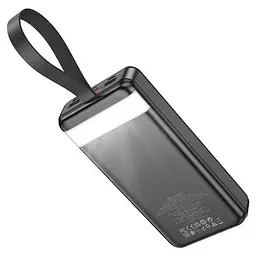 Універсальна зарядна батарея Hoco J123B 30000mAh Element PD20W+QC3.0(22.5W) Чорний - мініатюра 2