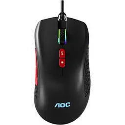 Мишка AOC GM180B LED USB Black (GM180B/LA)