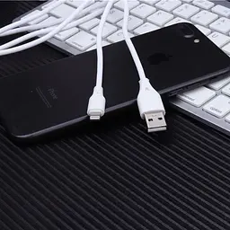 Кабель Aspor AC-06 USB – Lightning 2.4A/1м- білий - мініатюра 2