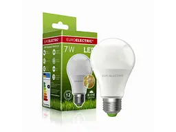 Лампа світлодіодна EUROELECTRIC 7W E27 4000K A60