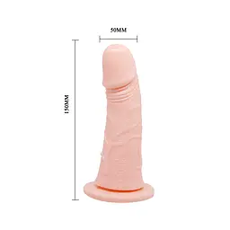 Страпон Ultra Passionate Harness Vibrating тілесний - мініатюра 6