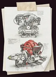 Конструктор двигун Volkswagen Beetle Boxer конструктор двигуна внутрішнього згорання STEM мотор для  дітей і дорослих, 868 деталей - мініатюра 8