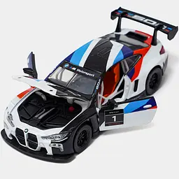 Колекційна металева модель автомобіля Автопром BMW M4 GT3 з інерцією, світлом та звуком 1:32 - мініатюра 4
