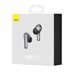 Навушники Baseus Bluetooth Simu Anc True Wireless Earphones S2 42/480mAh, 6/24Hours (NGS2-02) - мініатюра 3