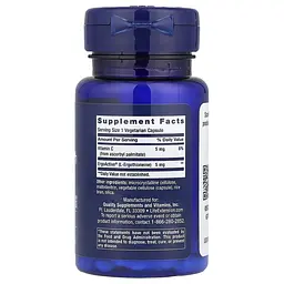 Екстракт меліси та L-теанін Life Extension Essential Youth L-Ergothioneine 5 mg, 30 вегакапсул - мініатюра 2