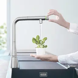 Змішувач для кухні з висувним виливом Grohe Zedra SmartControl 31593DC2, Хром - мініатюра 7