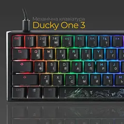 Клавіатура Ducky One 3 Mini Cherry MX Brown RGB Black (DKON2161ST-BUAPXCLAWSC1) UA [125714] - мініатюра 6