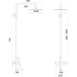 Душова система Globus Lux MAIN SM-SH-02 - мініатюра 5