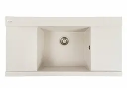 Кухонна мийка Platinum 9651 ATLAS матова Біла в крапку (SP000040262)