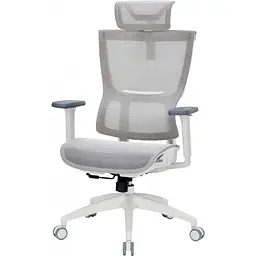 Офісне крісло OfficePro Elegant OC660-W-LG-LG White/Light Gray [148667] - мініатюра 2