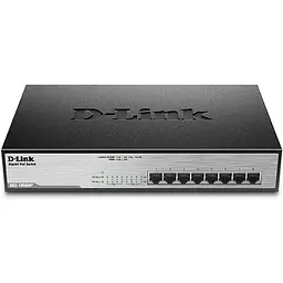Комутатор DGS-1008MP 8xGE PoE, 140W, Некерований D-Link teh0018282