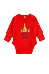 Боді повзуни та шапочка-вузлик Christmas tree комплект з легким начосом - мініатюра 2