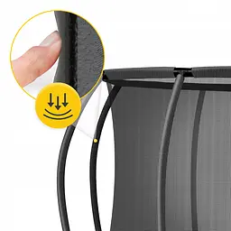 Батут із внутрішньою сіткою 4FIZJO PRO 16FT 496 см Black/Green (P-5907739319241) - мініатюра 3