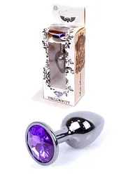 Анальна пробка Jawellery Dark Silver PLUG Purple Boss Series 64-00034 98283