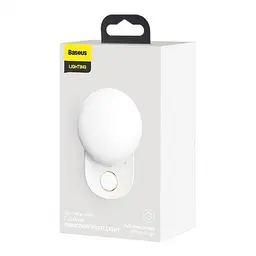 Лампа-нічник Baseus Full Moon Human Body Induction Night Light DGFM-02 White - мініатюра 6