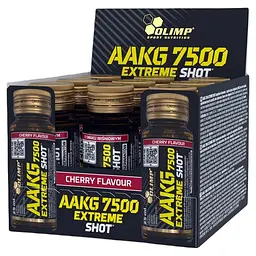 Аргінін альфа-кетоглутарат Olimp Sport Nutrition AAKG 7500 Extreme Shot, 9x25 мл - Вишня
