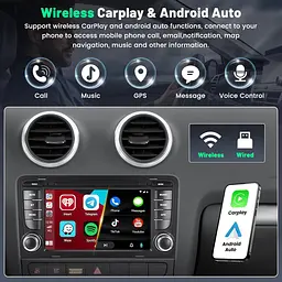 Магнітола Android 13 для Audi A3 8P з CarPlay, GPS і камерою - мініатюра 5