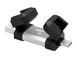 Флешка Silicon Power 64 GB Mobile C51 Silver (SP064GBUC3C51V1S) - мініатюра 4
