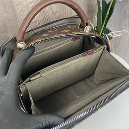 Сумка жіноча маленька через плече крос-боді стильна Коричнева (1063КС) - мініатюра 8