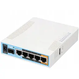 Маршрутизатор Mikrotik RB962UiGS-5HacT2HnT hAP ac with 720MHz CPU, 128MB RAM, 5x Gigabit LAN, built- - мініатюра 4