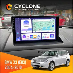 Штатна магнітола BMW X3 (E83) 2004-2010 Cyclone C9-011 4x64, DSP Cyclone (НФ-00006936)