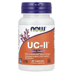 NOW Колаген 2 типу для здоров’я суглобів, UC-II® 40 мг - 60 капсул
