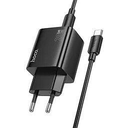 Адаптер мережевий HOCO Type-C to Type-C Cable Fundador four-port charger set N55 |2USB/2Type-C, 20W/3A, PD/QC| - мініатюра 2